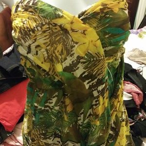 Tropical Print Fun Summer Dress